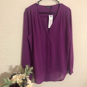 NWT!! Purple Top for women size Large